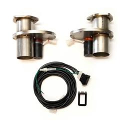 Doug's Headers Dual 3.0 Inch Electric Exhaust Cutout Kit - Click Image to Close